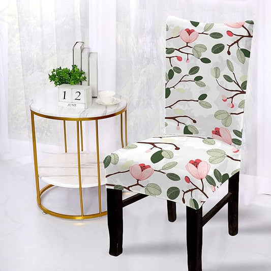 Leafy Print Dining Chair Covers